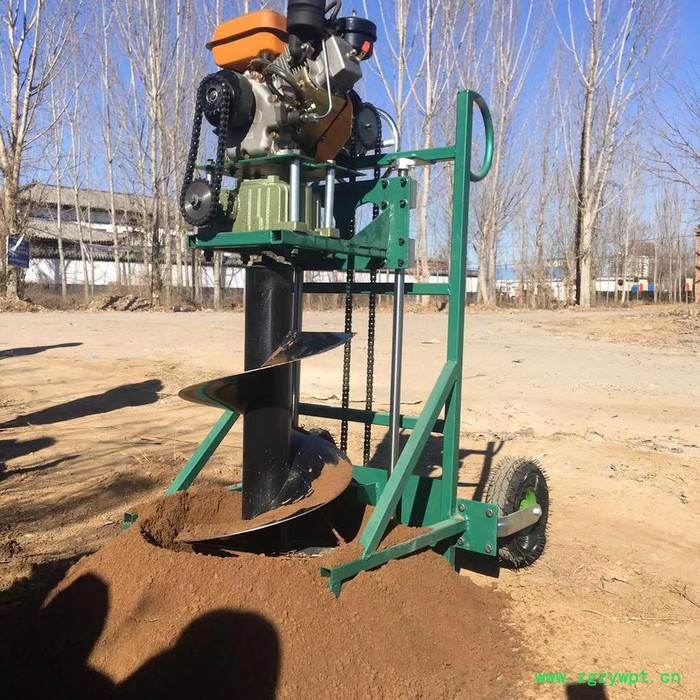 果园施肥打坑机  启航植树造林挖坑机 山药种植地钻机图8