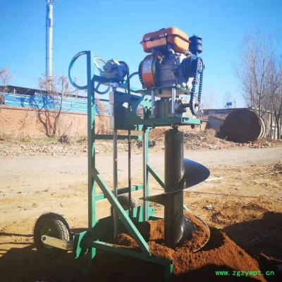 果园施肥打坑机  启航植树造林挖坑机 山药种植地钻机