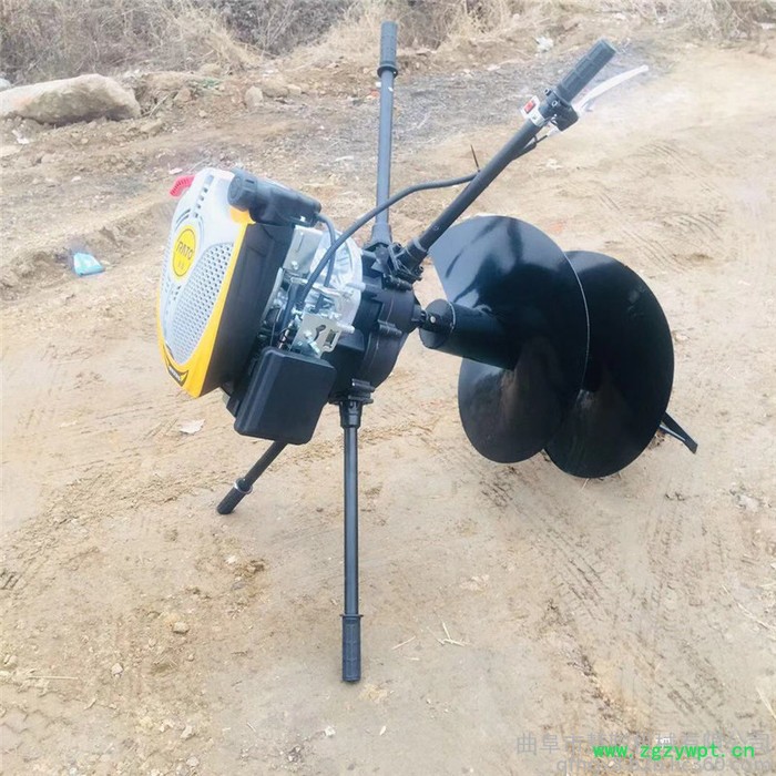 汽油便携式植树挖坑机 山药种植打孔机 慧聪机械手提打坑机图8