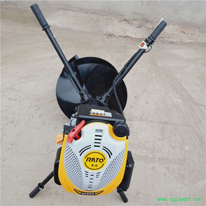 小型打药机 手推框架式挖坑机 植树用大直径拖拉机挖坑机图6