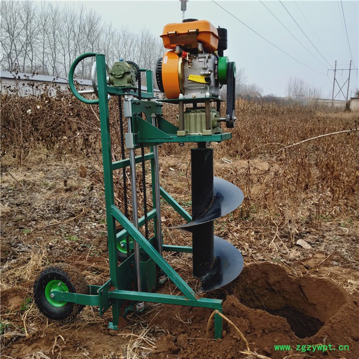 手提式汽油打药机 轻便植树挖坑机 手推便携式钻眼机图6