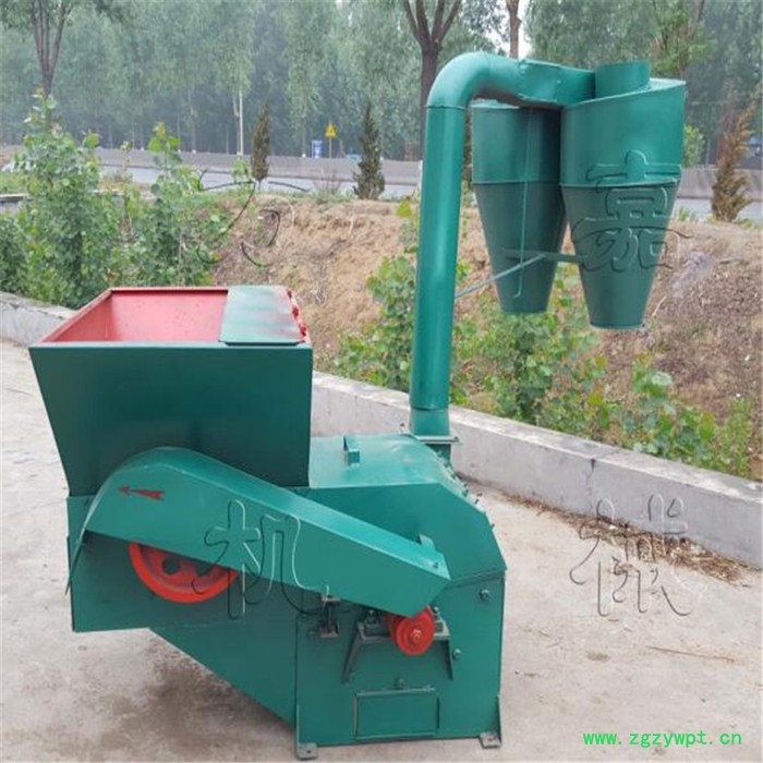 双进料口杂草打粉机干杂草精细磨粉机树皮药材破碎机甘肃图4