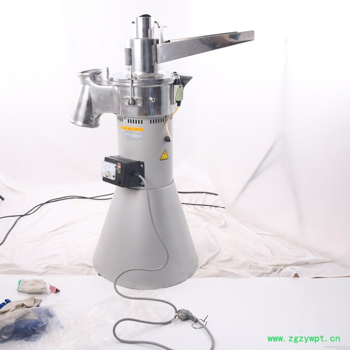 旭朗流水式中药材粉碎机商用三七磨粉机超细研磨机不锈钢打粉机图4