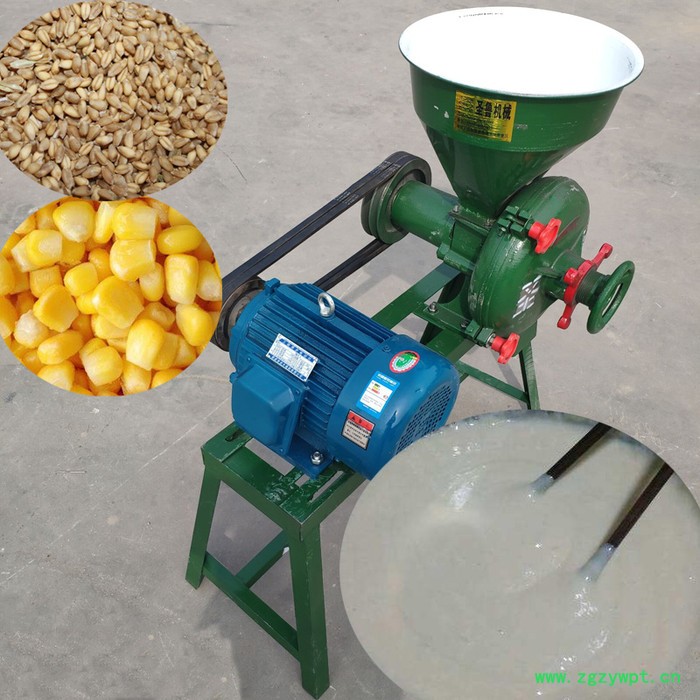 低速粮食去麸皮磨面机 中草药锥形磨粉机 五谷杂粮磨糊机图6