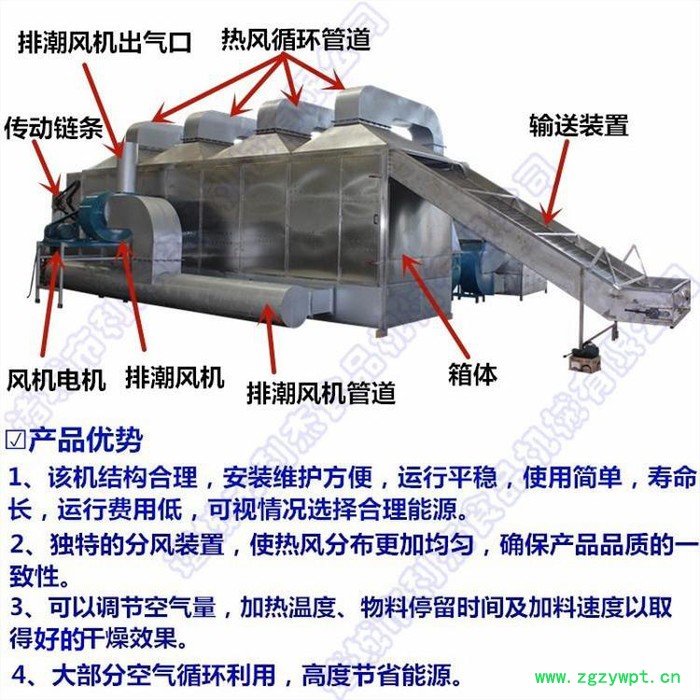 供应毛芋烘干机多层带式木耳烘干设备药材烘干线三七烘干机 芋头烘干机图6