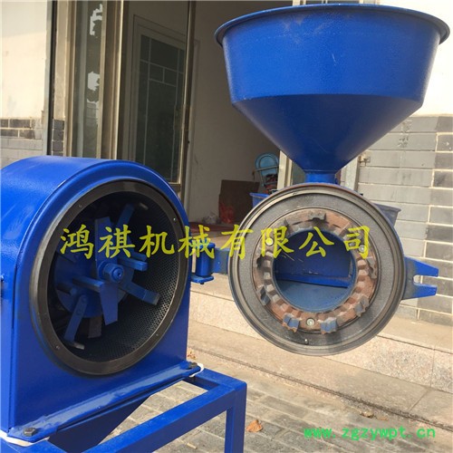 鸿祺 磨面机毕 自吸式中药粉碎磨粉机 小型号的磨面机图3