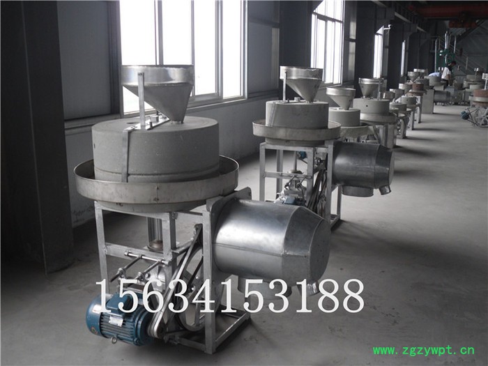 小麦中药材磨粉机 香油石磨设备 现林石磨机小磨香油芝麻酱石磨机半自动石磨面粉机图6