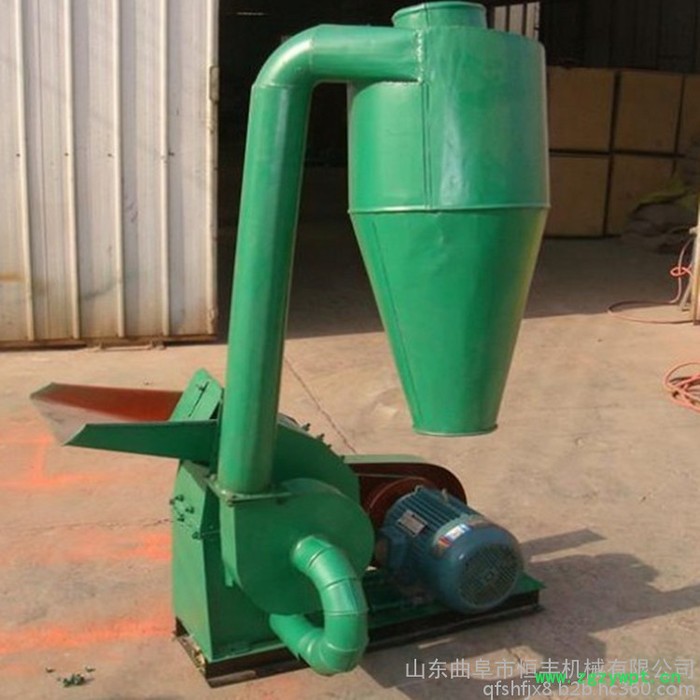 恒丰玉米秸秆微粉碎机 小型锤片式玉米芯棒饲料机 饲料粉碎机图5