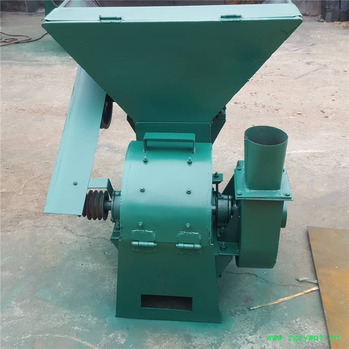 自动进料锤片饲料粉碎机 玉米秸秆稻草粉碎机 中草药磨粉机图3