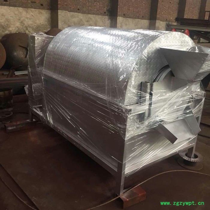 300-400斤电加热滚筒炒锅 中草药木耳食用菌炒货机 小型烘干机图2