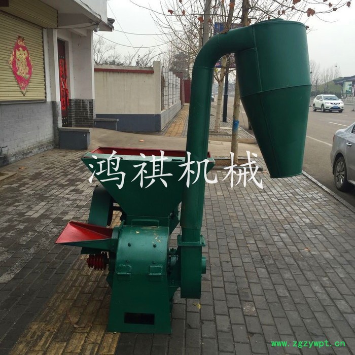 秸秆饲料粉碎机 养殖设备铡草粉碎机 自吸式中药粉碎磨粉机图6
