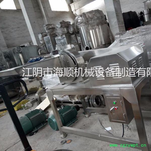 中草药平台式粉碎机，中药下出料粉碎机打粉机图3