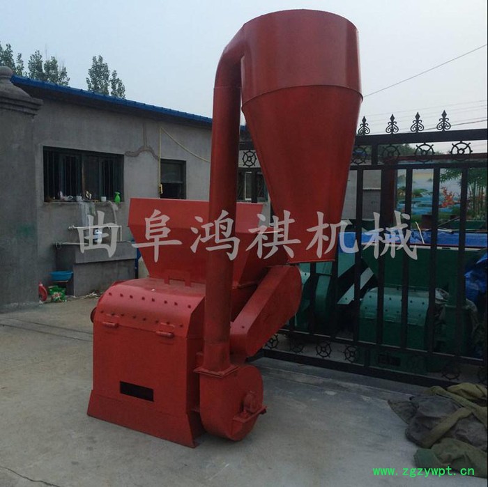 自吸式中药粉碎磨粉机 双口进料粗细可调 青干玉米秸秆铡草机图7