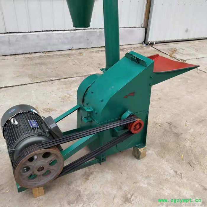自吸式中药粉碎磨粉机 双口进料粗细可调 青干玉米秸秆铡草机图8