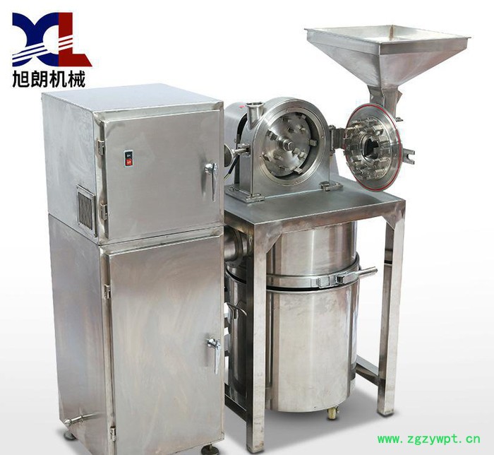 旭朗除尘不锈钢粉碎机不锈钢吸尘粉碎机销售中药打粉机图2