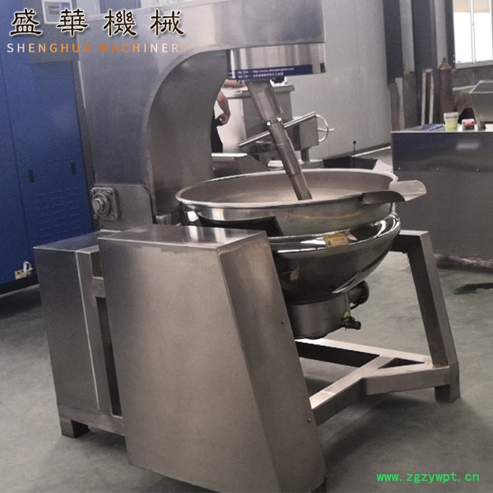 盛华牌 全自动大型炒药机器 中药材炒锅 膏药炒制行星搅拌炒锅 炒药设备图2