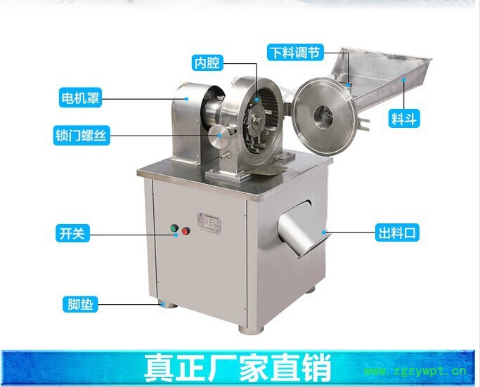 供应不锈钢中药材粉碎机 不锈钢粉碎机 锤试不锈钢粉碎机图4