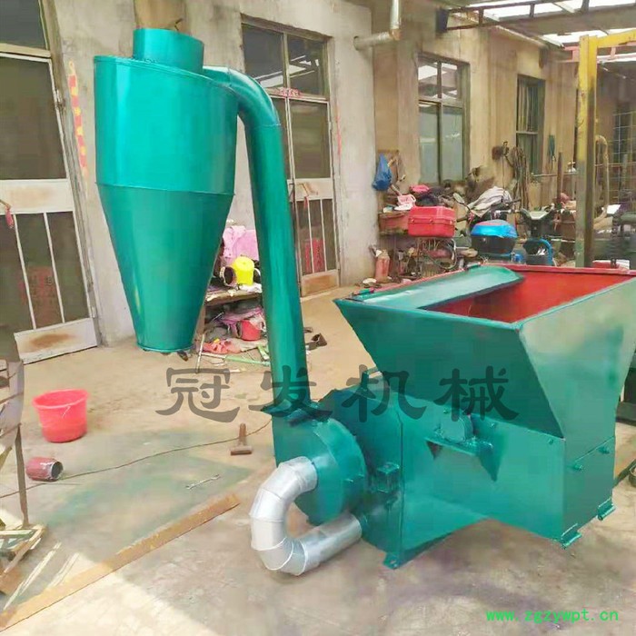 冠发 泡沫粉碎机视频 养殖磨草糠机低价 中药粉碎机图4