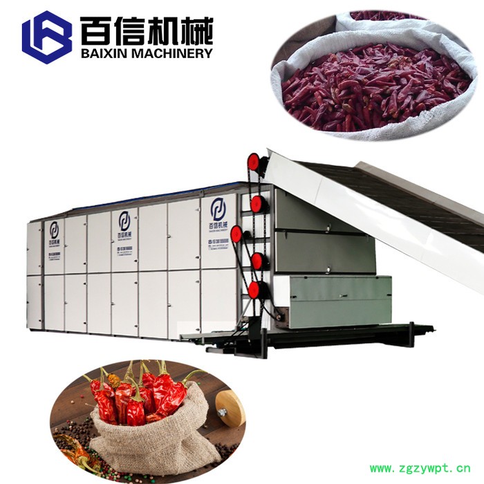 腊肠烘干机  大型网带药材烘干设备  百信多层连续带式腊肠干燥机图4