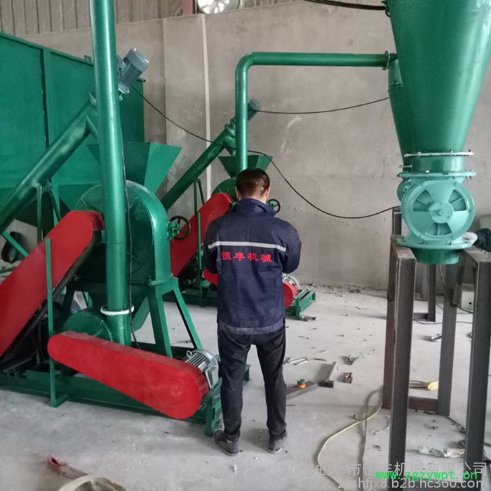 杂草药材齿盘粉碎机 齿盘自动进料粉碎机  青干草粉碎机图2