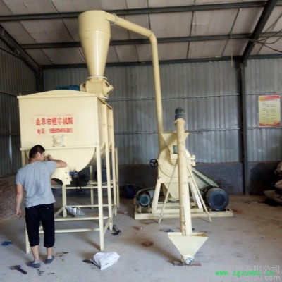 杂草药材齿盘粉碎机 齿盘自动进料粉碎机  青干草粉碎机