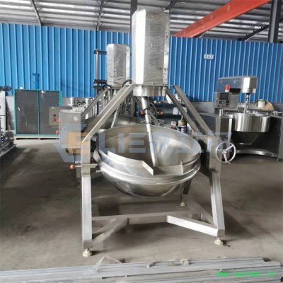 立尔定制药材炒制设备 电磁行星搅拌炒锅 火锅底料炒料机