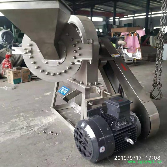 食品不锈钢粉碎机五谷粮食除尘粉碎机大米粉碎机中药粉碎机香料粉碎机杜仲粉碎机图2