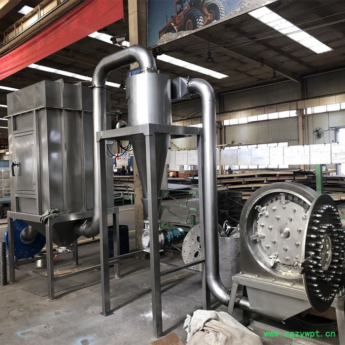 食品不锈钢粉碎机五谷粮食除尘粉碎机大米粉碎机中药粉碎机香料粉碎机杜仲粉碎机图7