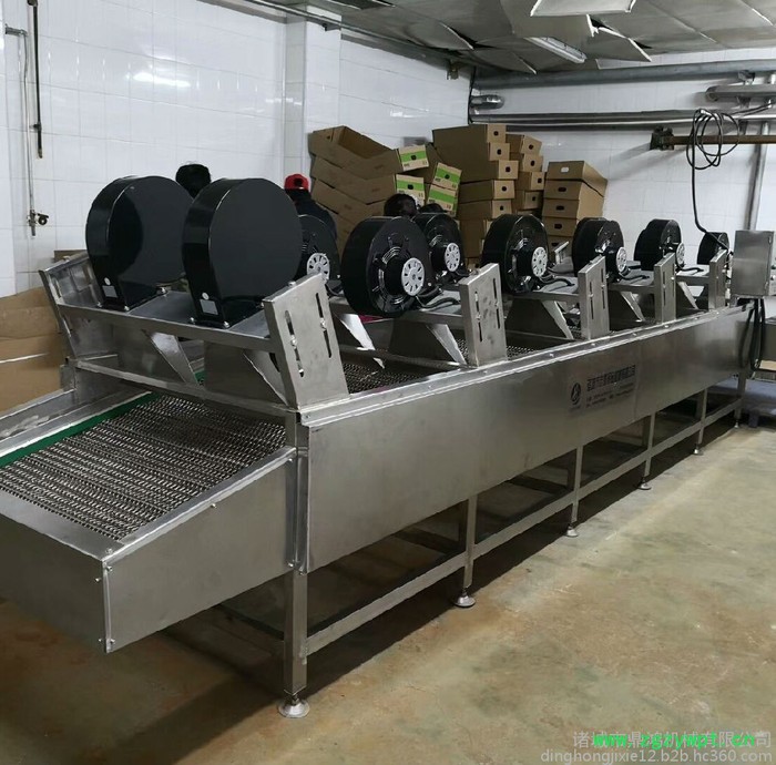 鼎鸿牌FG-3000型叶菜去水风干机 山楂风干流水线 网带输送风干机 中药材干燥设备 火腿肠风干机 鱼肠干燥设备图7