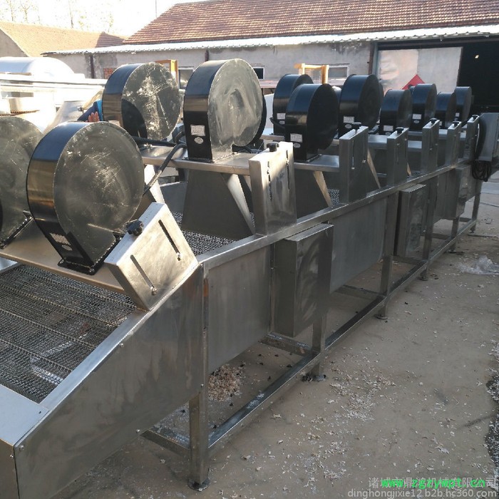 鼎鸿牌FG-3000型叶菜去水风干机 山楂风干流水线 网带输送风干机 中药材干燥设备 火腿肠风干机 鱼肠干燥设备图8