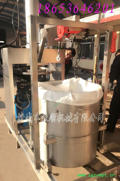 药材药渣压榨机 药渣过滤脱水机 含水物料固液分离设备图4