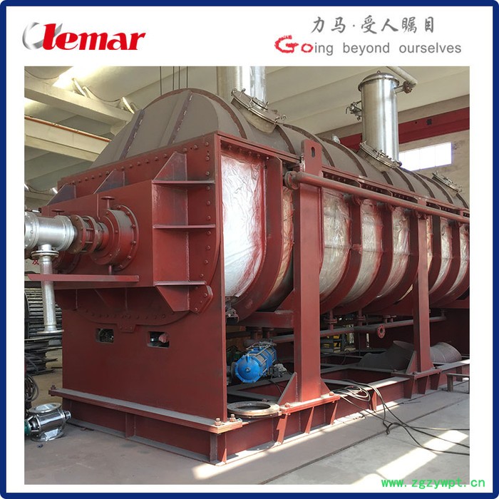 常州力马- 提取药渣每小时出液量1000kg桨叶干燥机、KJG-200双桨叶干燥设备图2