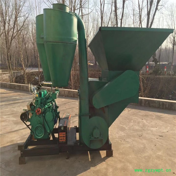 中药根茎粉碎机大型沙克龙粉碎机家畜饲料加工玉米秸秆打草机图5