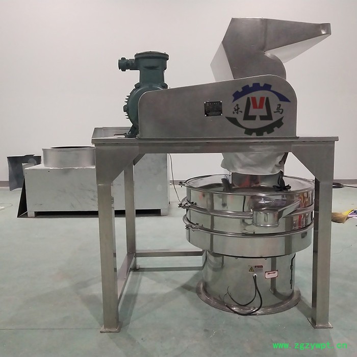 乐马机械LMP-300型不锈钢强力粗粉碎机,中草药材粗碎机图3