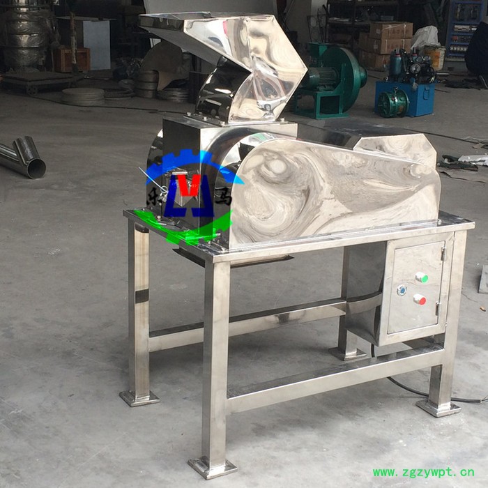 乐马机械LMP-300型不锈钢强力粗粉碎机,中草药材粗碎机图6