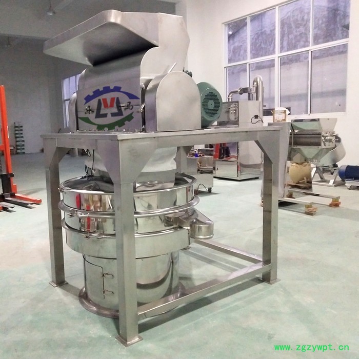 乐马机械LMP-300型不锈钢强力粗粉碎机,中草药材粗碎机图4