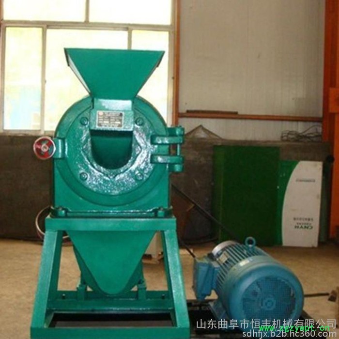 稻壳自吸粉碎机设备 恒丰厂家9fc齿盘中药打粉机 现货供应500图图2
