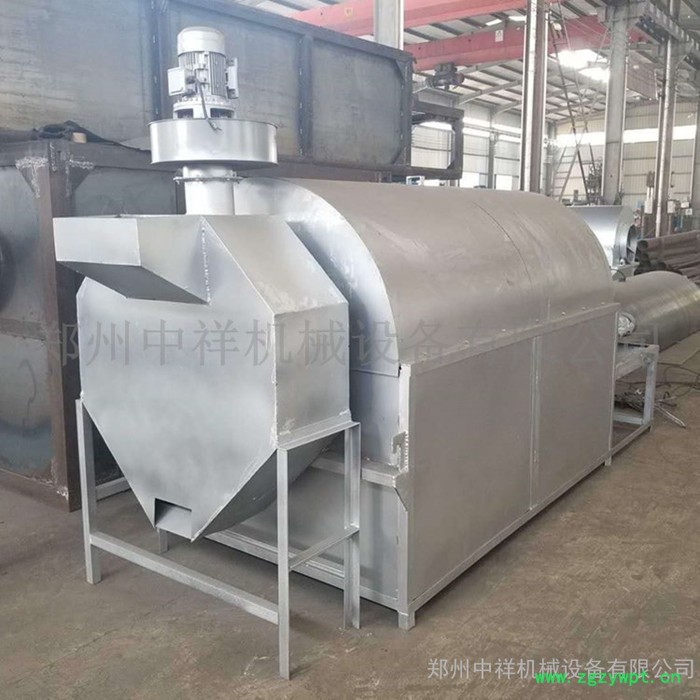 木屑药渣电加热滚筒烘干机 果渣粮食抽气除尘间歇式小型滚筒烘干机图3