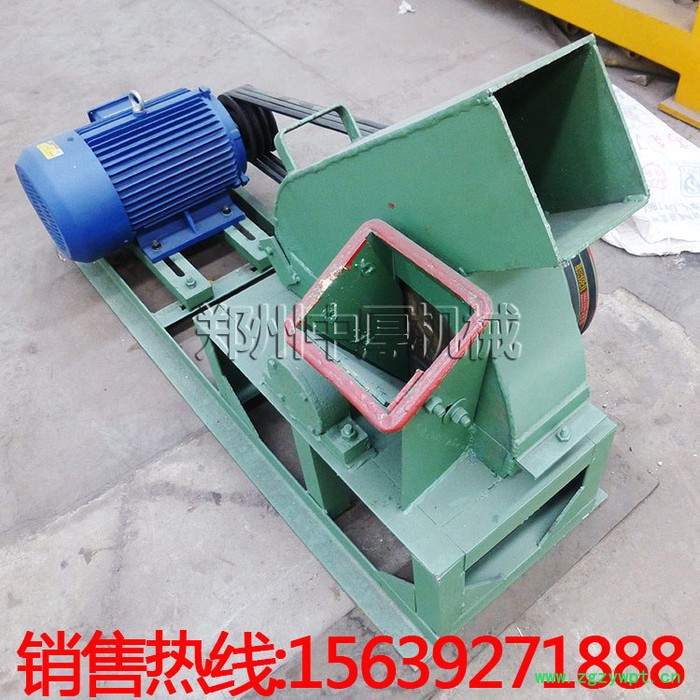 400小型盘式木材削片机 木材粉碎机 竹材棉杆木柴药材切片机 小型粉碎设备图4