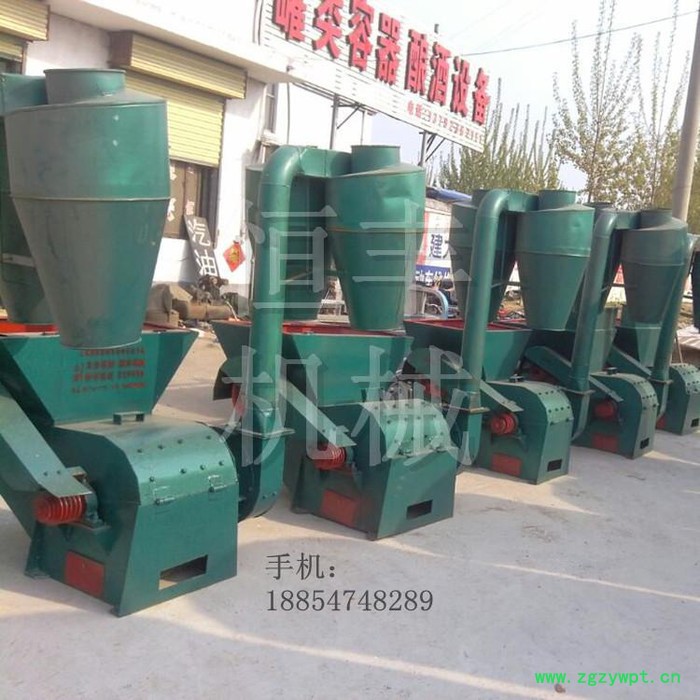 大型饲料粉碎机 玉米饲料粉碎机 大型锤片式秸秆药材粉碎设备图4