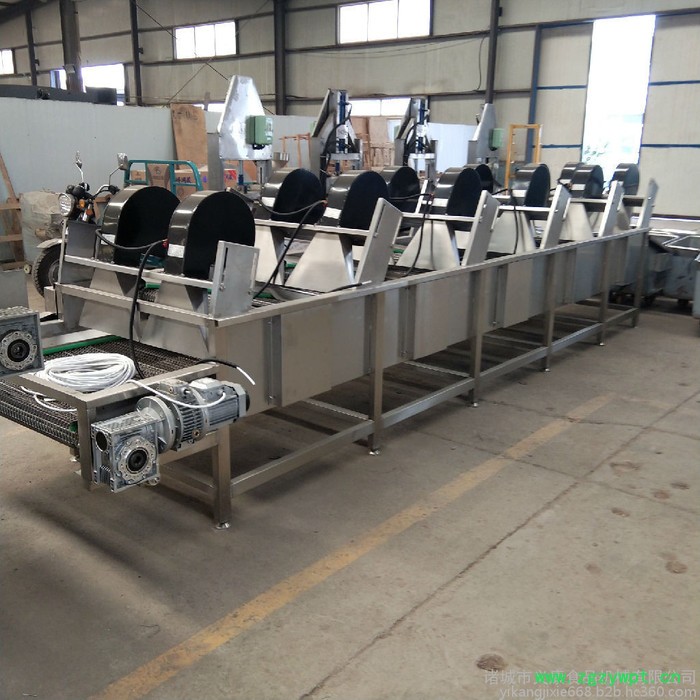 义康牌FG-6000型 药材清洗风干线 茶叶清洗沥水风干机 咸鸭蛋杀菌干燥机图6