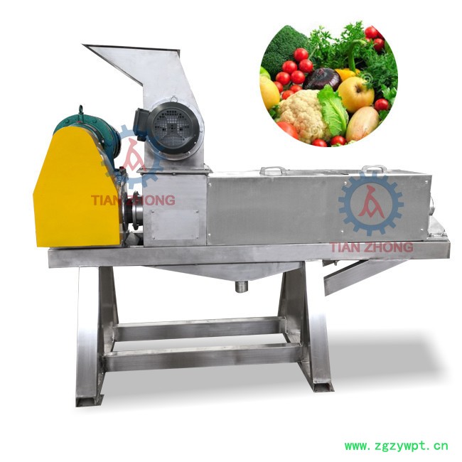 河南天众药材树叶螺旋压榨脱水机、中药材粉碎脱水机、药材压滤设备 破碎压榨一体机图6