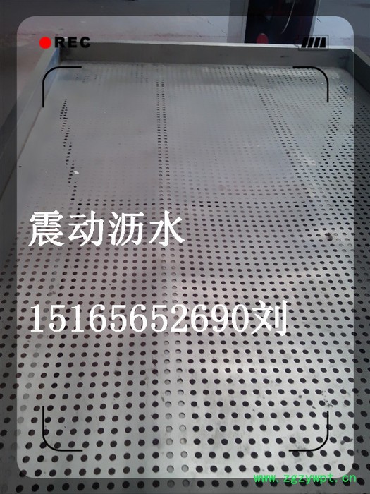 全不锈钢振动筛，食品专用振动沥水机，网带式药材振动沥水设备图4