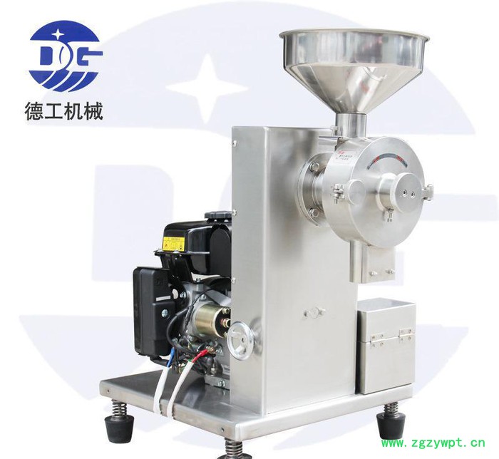 6.5P移动式五谷磨坊设备 广州德工杂粮药材打粉机 流动式汽油麿粉机图3