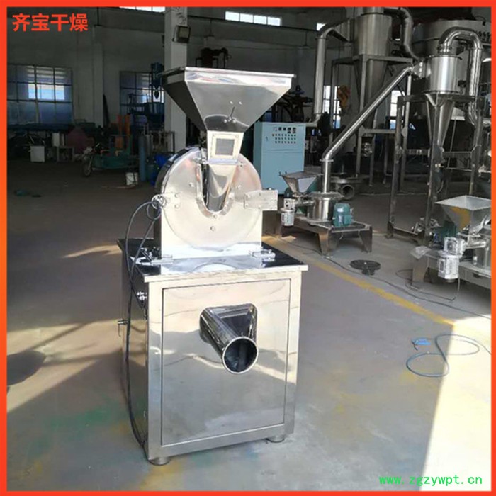 中药材打粉机 不锈钢锤式粉碎设备 50B级粉碎机 纤维性干姜药材打粉机图3