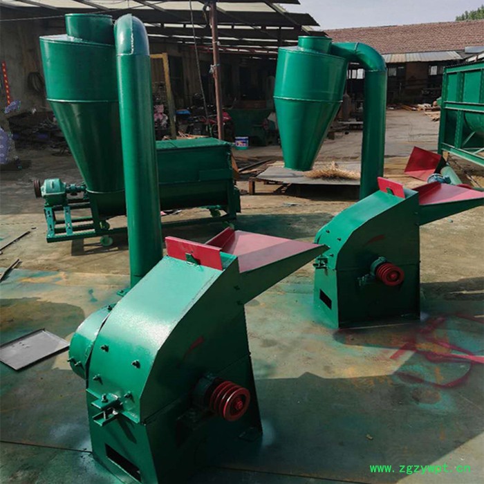 电动药材打粉机 秸秆花生秧粉碎机 自动进料草粉机图4