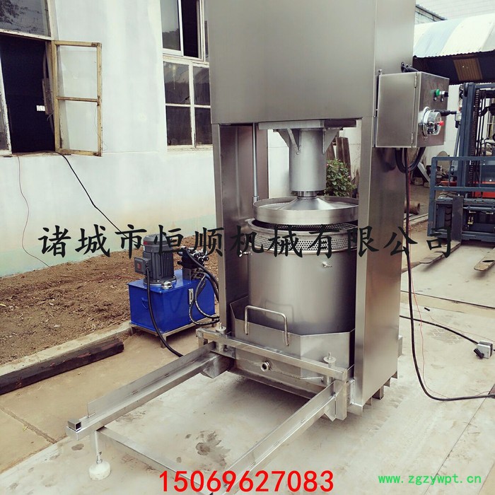 中药材液体提取分离设备 米酒酒糟固液分离压榨机 液压压榨机图3