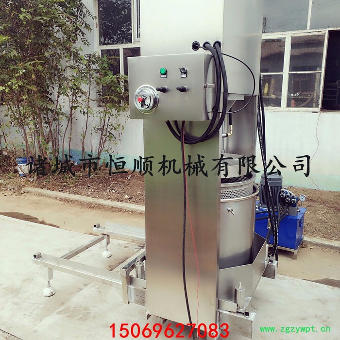 中药材液体提取分离设备 米酒酒糟固液分离压榨机 液压压榨机图5