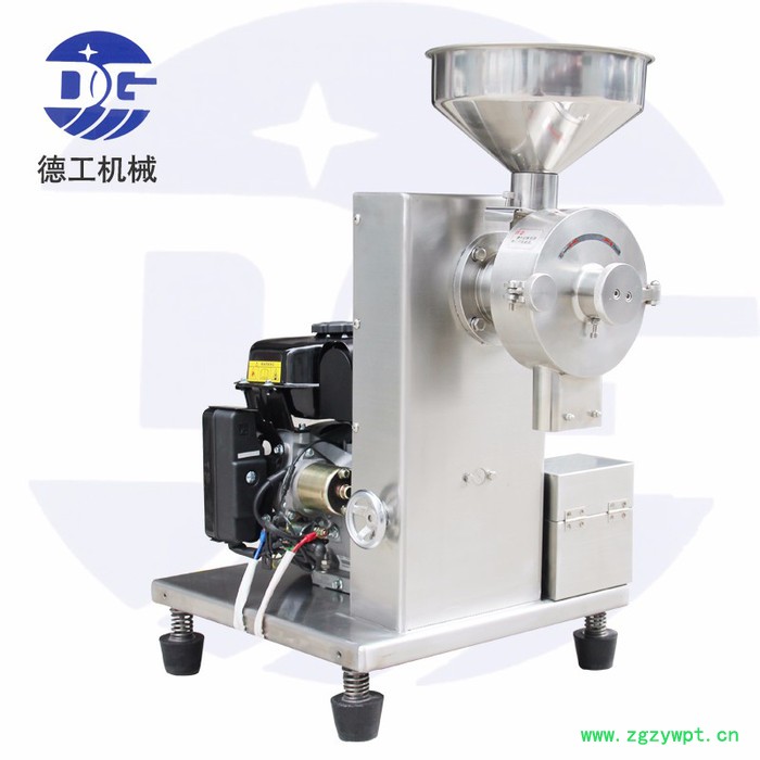 7.5P移动式五谷磨坊设备 广州德工杂粮药材打粉机 流动式汽油麿粉机图5