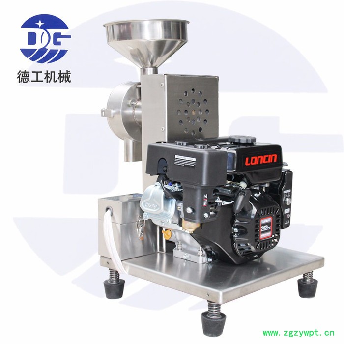 7.5P移动式五谷磨坊设备 广州德工杂粮药材打粉机 流动式汽油麿粉机图4